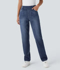 Gefärbtes Blau Denim