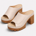 Beiges Leder