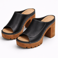 Schwarzes Leder