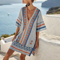 Blau und Orange Muster